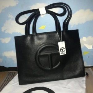 Telfar Medium Black Computer Tote Bag NWT